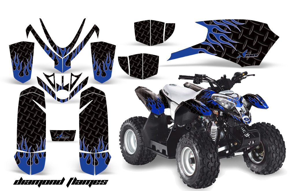 Polaris Outlaw 50 Graphics Kit DF BLB